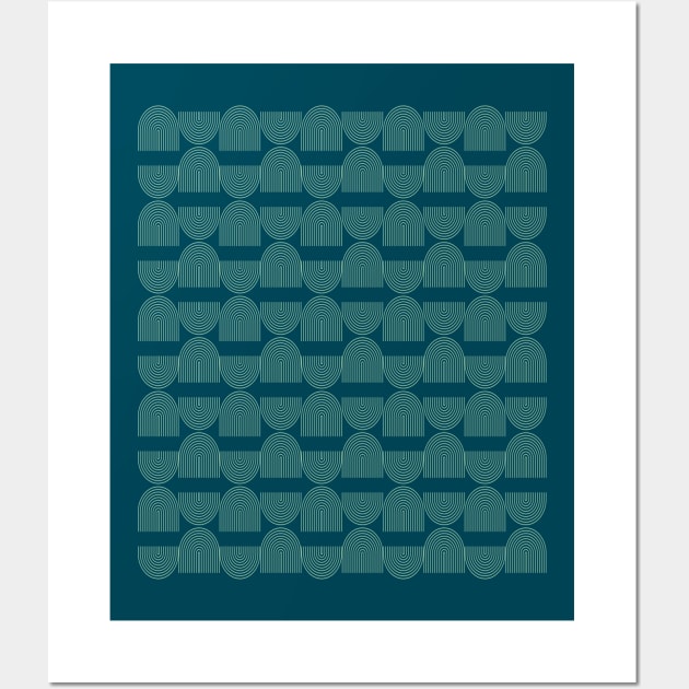 Teal Arches Wall Art by OpalEllery